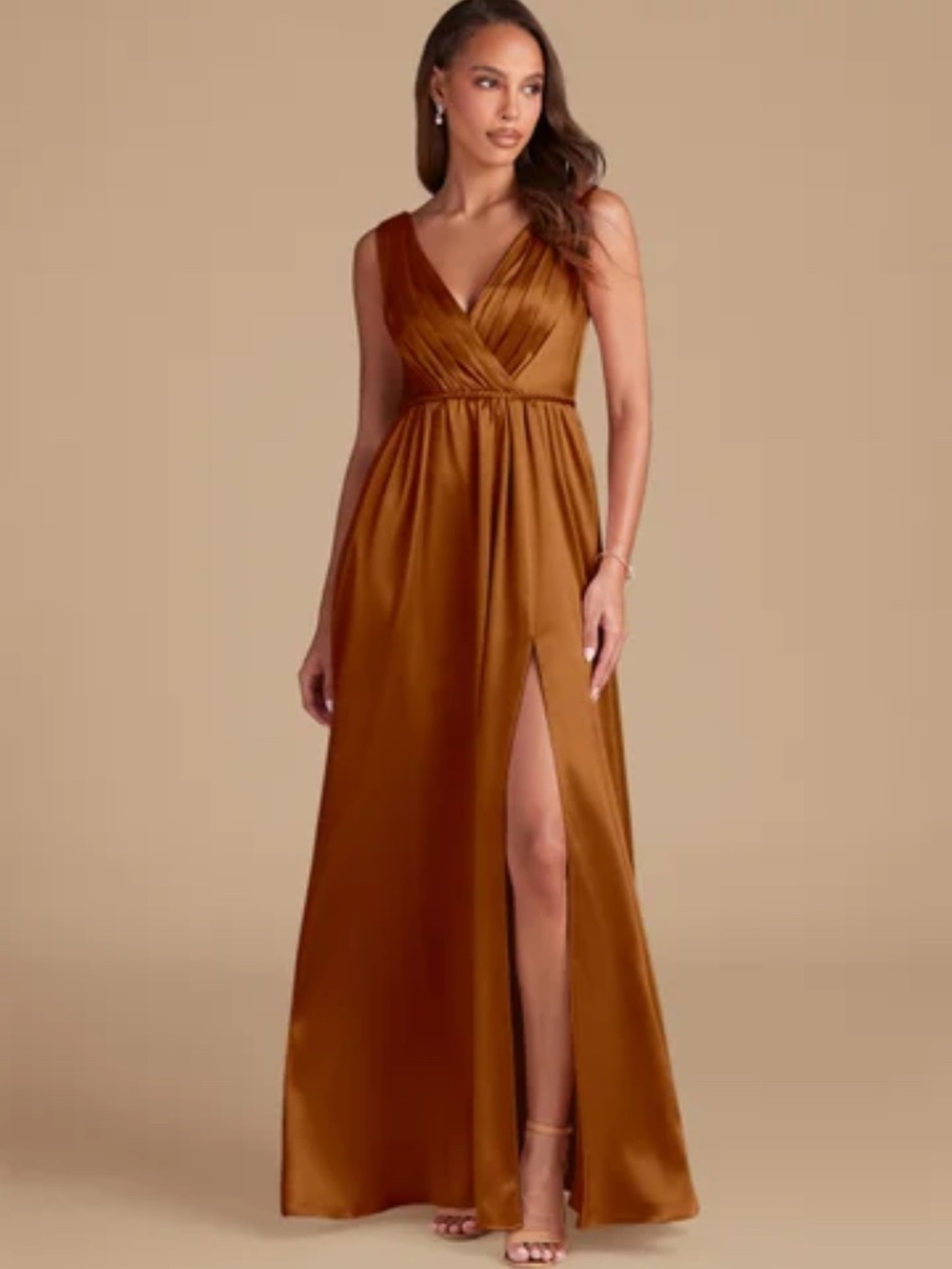 Azazie Tanicia Dress - Metallic Copper (18)